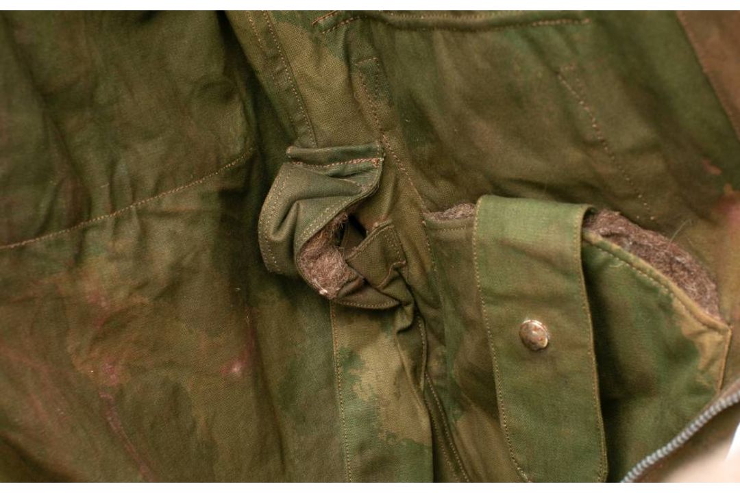 A rare WWII Special Operation Executive SOE Agents 'Striptease Suit' Jumpsuit: the hand screened - Image 9 of 9