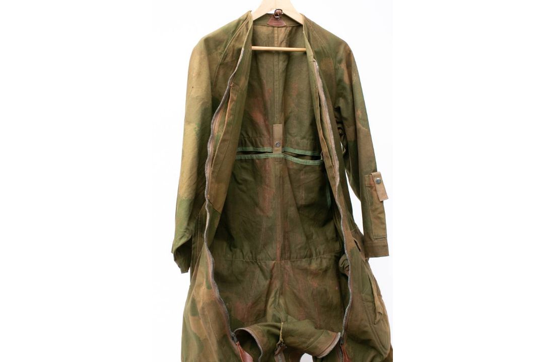 A rare WWII Special Operation Executive SOE Agents 'Striptease Suit' Jumpsuit: the hand screened - Image 7 of 9