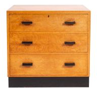 Raleigh Furniture, an oak straight front chest, mid 20th century,