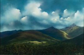 * Annabel Greehalgh [Contemporary]- Scotch Mist; Cloud Break over The Hills,:- two,