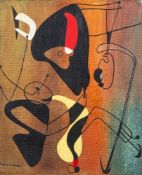WITHDRAWN LOT * William Lyons-Wilson [1892-1981] - Abstract,:- signed bottom left oil on board,