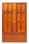 Conran, a contemporary cherrywood compactum wardrobe,