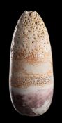 *Alan Wallwork [1931-2019] a stoneware vessel: of slender oviform and with arbitrary rim with