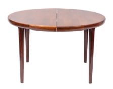 Niels Koefoed for Koefoeds Møbelfabrik, a Danish rosewood extending dining table, circa 1960s/1970s,