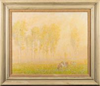 * Gregory Davies [b.1947]- Early Morning Sunlight,:- signed and dated 1982 oil on board, 57 x 70cm.