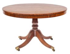 A Regency mahogany breakfast table, early 19th century,