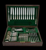 An Elizabeth II silver Marie pattern part flatware service, maker Garrard & Co Ltd, Sheffield,