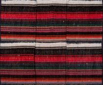 A pair of Persion woollen bicycle saddle bags of traditional form,