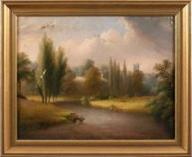 John Wallace Tucker [1808-1869]- View of the River Teign, signed,