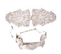 A Victorian silver belt buckle, maker Rosenthal, Jacob & Co, London,