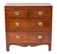 A Regency mahogany chest of drawers, early 19th century,