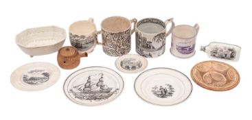 A mixed lot of pottery,