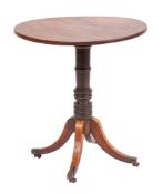 A late George III mahogany occasional table, early 19th century,