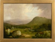 William Traies [1789-1872] The First Bridge on The Dart, signed,