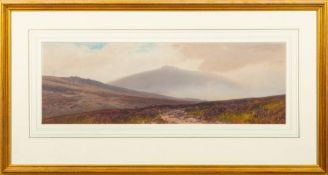 Frederick John Widgery [1861-1942]- Yes Tor, Dartmoor,:- signed and inscribed, watercolour,