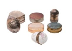 A group of seven 18th/19th century silver,