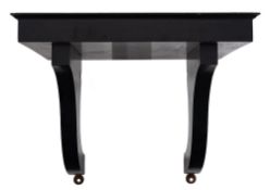 A Victorian ebonised bracket clock: the eight-day duration,