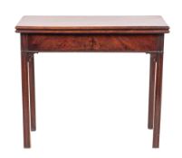 A George III mahogany tea table, circa 1765,