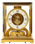 Jaeger-LeCoultre Atmos mantel clock: the front of the movement stamped Jaeger-LeCoultre, Atmos,