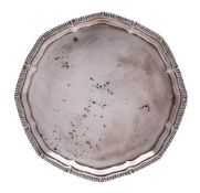 An Edward VII silver salver, maker Thomas Bradbury & Sons Ltd, London,