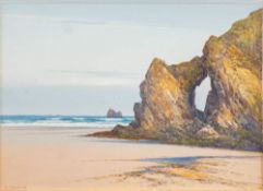 Frederick John Widgery [1861-1942]- Gull Rock & Chapel Rock, Perranporth; St Keverne,:- two,