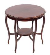 An Edwardian mahogany circular occasional table, early 20th century,