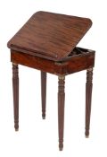 A Regency mahogany draughtsman's table, early 19th century,