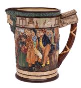 A large Royal Doulton 'Master of Smiles' Dickens jug: designed by Charles Noke and Harry Fenton,