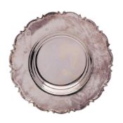 An Elizabeth II silver pin tray, maker Carr's of Sheffield, Sheffield, 1995: of circular outline,