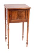 A Regency mahogany pot cupboard, circa 1815,