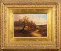 Edgar Neville [19th Century]- A Somerset Cottage,:- signed oil on canvas,