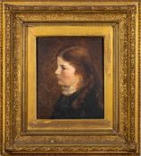 English School late 19th Century 'Little Dorothy' Johnson 1880, head and shoulders,