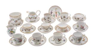 A group of Bristol tea and coffee wares,