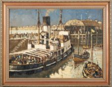* Harry Hudson Rodmell [1896-1984]- 'Yorkshireman' at Bridlington Harbour,:- signed bottom right,