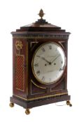 Brinkman, London, a Regency mahogany bracket clock: the eight-day duration,