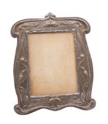 An Edward VII Art Nouveau silver photo frame, maker William Neale, Chester,