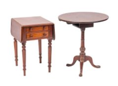 A George III mahogany circular occasional table, circa 1765,