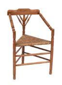 Two Dutch bobbin-turned hardwood elbow chairs, 19th century,