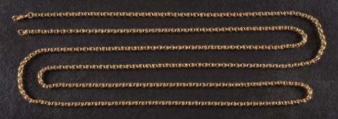 A fancy-link Albert watch chain,: stamped '9C', total length of ca. 150cm, total weight ca. 45.1gms.