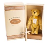 A Steiff British Collectors 1908 replica Teddy bear, circa 1994, ear stud, glass eyes,