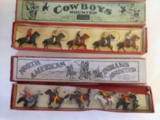 Britain's, set no 152, North American Indians Mounted: and set No 179, Cowboys Mounted,