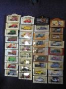 Days Gone and others, a collection of assorted diecast vehicles, includes delivery vans,