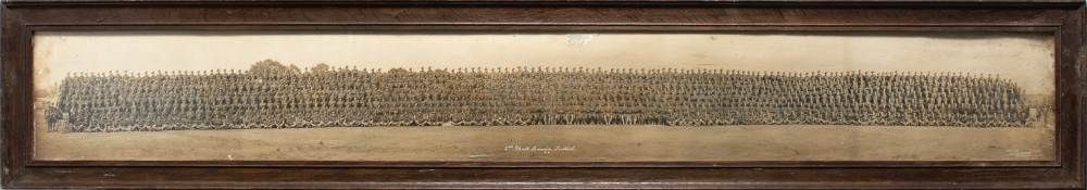 A WWI panoramic regimental photograph of the 2nd Batt.