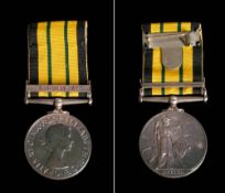 An Elizabeth II Africa General Service Medal with Kenya clasp to 'S/22823891 Cpl J W Reid RASC'.