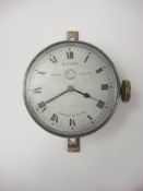 An early 20th century dashboard/cockpit time piece by Jaeger: the eight day movement with silvered