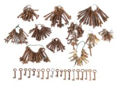 A large collection of miscellaneous keys: