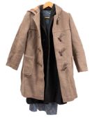 A mid 20th century wool sleeveless dress, unnamed,