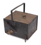 A 19th Century Continental clockwork spit engine: with a 17cm diameter brass wheel,