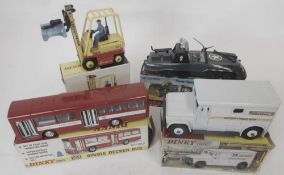Dinky, No 404 Conveyancer Fork Lift Truck No 283 Single Decker Bus,
