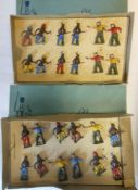 Britains 'A' Series Set No 6A Cowboys and North American Indians on Foot,